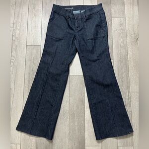 Ann Taylor Dark Blue Wide Leg Jeans Size 8P